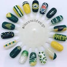 Packer Nails Packer Nails Sports Nails Football Nail Designs