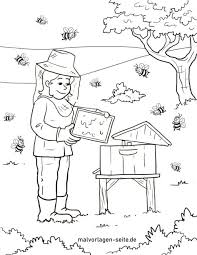 I love honey coloring page. Coloring Page Beekeeper With Bees Free Coloring Pages