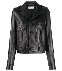 Saint Laurent Saint Laurent Leather Biker Jacket Best Leather Jackets Leather Jacket Brands Leather Jacket