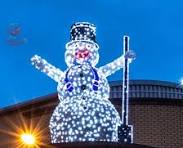 3D Motif Light Snowman Light Snowman Motif Holiday Christmas ...