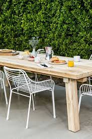 Get the best deals on teak dining tables. Teak Outdoor 6 Person Dining Table Article Teaka Wooden Furniture Article Dining Furni Patio Furniture Layout Outdoor Tables And Chairs Outdoor Furniture