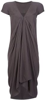 Rick Owens Brown Pleat Detail Dress Dresses To Hide Tummy Fashion Clothes