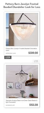 Shop our large collection and save up to 80% + free shipping over $49. Pottery Barn Jocelyn Frosted Beaded Chandelier Oos Vs Samanta Antique Black Iron Clear Glass Beads 6 L Beaded Chandelier Chandelier Chandelier In Living Room