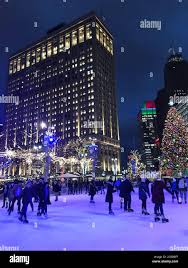 Ice rink at Campus Martius park, downtown Detroit. Michigan  USA Stock  Photo - Alamy