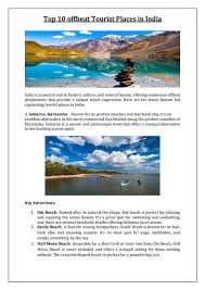 10 offbeat tourist destination in India ...