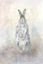 Original Paintings Limited Edition Prints Framing Kate Wyatt Mona Rabbit Art Bunny Art Animal Art