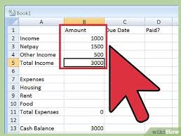 How To Create A Budget Spreadsheet With Pictures Wikihow