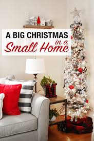 A Big Christmas In A Small House Simple Christmas Decor Small House Decorating Christmas Living Rooms