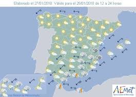 Mapa Significativo Espana Lluvia Jueves Santo Viento