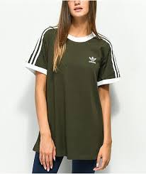 Green Women S T Shirts Zumiez Olive Clothing Addidas Shirts Tshirt Women Outfit