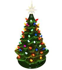 Lighted Ceramic Christmas Tree Electric 16