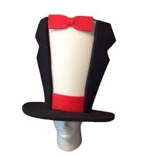 Foam Party Hats Tuxedo Hat Tuxedo Hat Accessories Men Etsy Groomsmen Party Party Hats Wedding Men