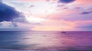 Mc27 Wallpaper Dreamy Sea Boat Blue Landscape Wallpaper Laptop Wallpaper Desktop Wallpapers Aesthetic Desktop Wallpaper