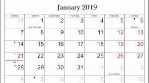 January 2019 Calendar Holidays Holiday Calendar Holiday Printable Templates Holiday Templates