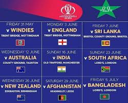 12:30 pm gmt, 02:30 pm local, 06:00. Pakistan Cricket Team Schedule Fixture Time Table For Icc Cricket World Cup 2019 Live Cricket Online Free
