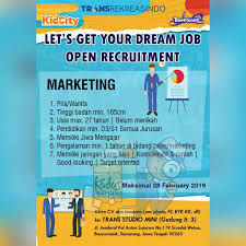 Dalam pengumuman yang terpampang di www.harianjogja.com diinformasikan bahwa saat ini harian jogja sedang membuka lowongan kerja untuk posisi marketing support iklan. Informasi Lowongan Kerja Trans Studio Mini Lowongan Kerja Kudus Terbaru 2021
