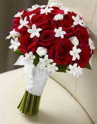 Pin By Alyssa Aftanas On Wedding Flowers Red Bouquet Wedding Bridal Bouquet Wedding Flower Arrangements