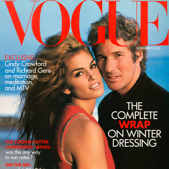 From the Archives: Cindy Crawford and Richard Gere's November 1992 Cover  Story | Vogue