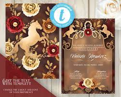 Edit Yourself Charro Invitation Hacienda Invitation Quince Etsy Quinceanera Themes Quinceanera Invitations Quinceanera Planning