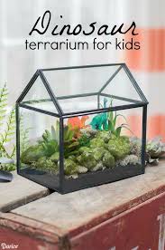 Make A Dinosaur Terrarium Idea From Darice Terrarium Diy Kids Dinosaur Crafts Kids Terrarium