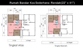 Rumah teres 2 ttingkat rm 311k saja. Pelan Rumah Teres 2 Tingkat Desainrumahid Com