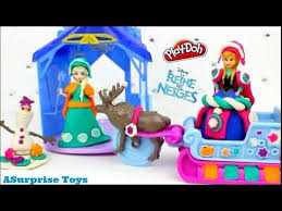 Pâte à modeler princesse reine des neiges mini poupées magiclip elsa anna frozen playdoh. La Reine Des Neiges Pate A Modeler Playdoh Aventure En Traineau Play Doh For Kids Play Doh Birthday
