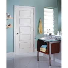 Masonite 32 In X 80 In Riverside Smooth 5 Panel Equal Hollow Core Primed Composite Interior Doo Doors Interior Prehung Interior Doors Masonite Interior Doors