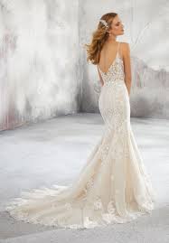 Mori Lee 8292 Lunetta Lace Top Bridal Gown Fit And Flare Wedding Dress Mori Lee Wedding Dress Bridal Dresses
