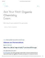 Functional Groups In Organic Chemistry Pdf Functional