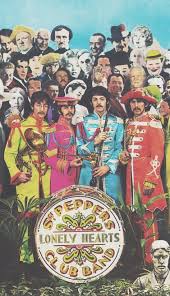 The Beatles Sgt Pepper S Lonely Hearts Club Band Cover I Discovered The Album Sleeve Of Sgt Pepper S Lonely Hearts Club Band And The English Horn In The Grasp Of Brist Beatles Wallpaper Beatles Art Beatles Poster