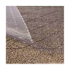 Ideal for high traffic areas. Resilia Clear Vinyl Plastic Floor Runner Protector For Deep Pile Carpet Non Skid Decorative Pattern 36 Inches Wide X 12 Feet Long