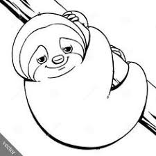 If the 'download' 'print' buttons don't work, reload this page by f5 or command+r. Sloth Coloring Page Easy