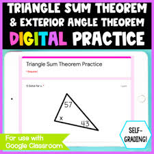 Become a paid member and get Triangle Exterior Angle Theorem Worksheets Teaching Resources Tpt