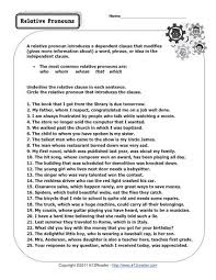 Relative/adjective clause exercises with answers. Relative Pronouns Pronoun Worksheets