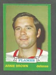 1973-74 OPC O-Pee-Chee Hockey Arnie Brown #225 Atlanta Flames NMT+ *Light  Back*