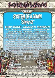 Soundwave 2012 Australia Sound Waves Music Festival Poster A Day To Remember