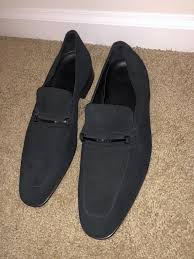 Hugo Boss Men S Black Suede Varimo Fashion Loafers Sz 9 Dress Shoes Men Black Leather Shoes Loafers