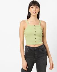 The cropped shirt was originally created by men for men and was part of men's fashion for. Buy Green Tops For Women By Only Online Ajio Com
