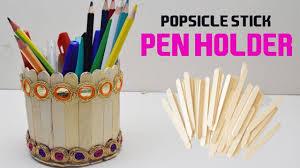 The best glue to use is hot glue, because it dries fast. Diy Pen Stand With Icecream Sticks How To Make Ice Cream Stick Pen Hol File Decoration Ideas Ice Cream Stick Stick Pen