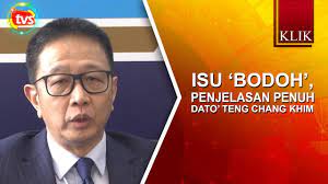 Member of selangor state legislative assembly, malaysia. Isu Bodoh Penjelasan Penuh Dato Teng Chang Khim Youtube