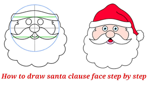 Painting a santa claus face is fairly simple to achieve with a little patience, care and skill. 3 Easy Santa Claus Face Drawing Step By Step How To Draw Santa Head Easy Santa Face Drawing For Kids Youtube