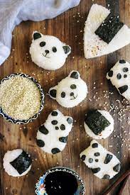 Pandas Onigiris Au Shiitake Epice Recette Recette Recettes De Cuisine Recette A Base De Riz