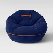 Bean Bag Chair With Suede Piping Navy Pillowfort Bean Bag Chair Bag Chair Bean Bag