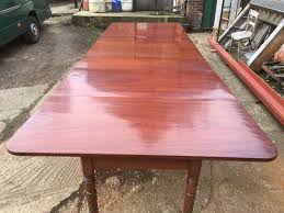 Antique Georgian Mahogany Dining Table On 3 Separate Bases With Rope Turned Legs Table Top Measuring Antique Dining Tables Dining Table Mahogany Dining Table