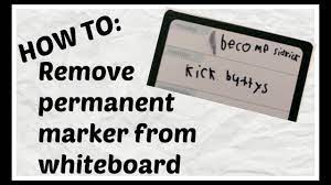 How To Remove Permanent Marker From Dry Erase Board Easy Whiteboard Vs Sharpie Youtube