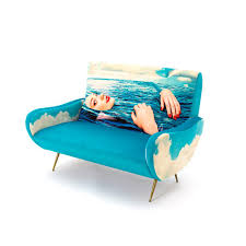 The serene sophistication of this sofa makes it a versatile choice for home decor. Sea Girl 2 Seater Sofa Seletti Wears Toiletpaper Do Shop