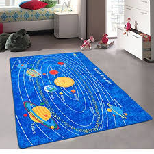Each letter is featured with a charming shape of an image corresponding to that specific letter. Champion Rugs Kids Baby Room Daycare Classroom Playroom Area Rug Solar System Galaxy Educational Fun Non Slip Gel Back Play Mat 8 Feet X 10 Feet Buy Online In