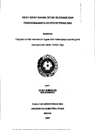 Maka dari itu benda benda yang terdapat disekitar kita terbuat dari bahan yang tidak sama. Penggunaan Bahan Cetak Elastomer Di Bidang Kedokteran Gigi