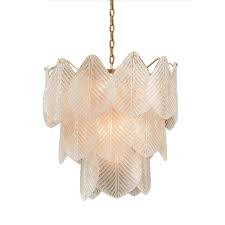 Minka lavery® arlington brooke led bath fixtures in chrome with frosted glass shade. John Richard Modern Classic Three Layer Frosted Glass Nine Light Chandelier Medium 21 26 W Kathy Kuo Home