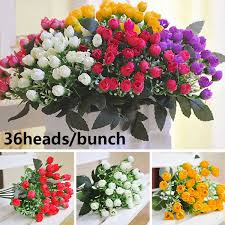 Artificial flowers for outside use. Home Decor Home Decor Small Bud Rose Wedding Decoration Artificial Flowers Bridal Bouquet Flowers